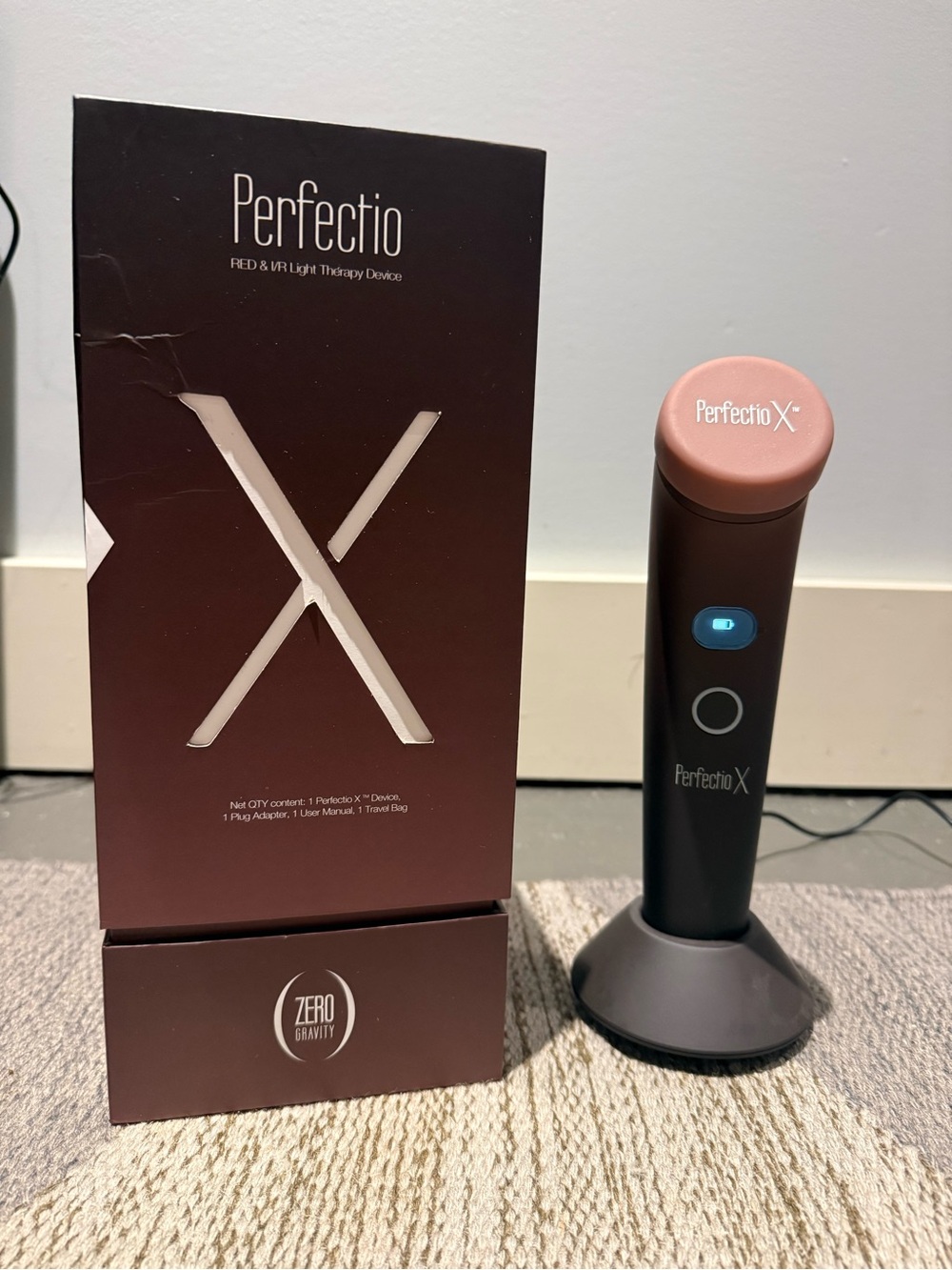 Perfectio X Red & NIR Light Therapy Device - Rose Brown